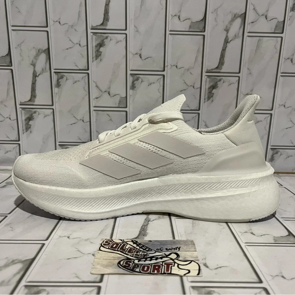 New Adidas Ultraboost 5X Ultra Boost Running Shoes Triple White Training Gym
